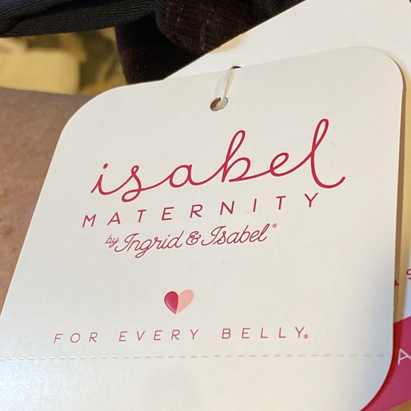 New Isabel Maternity Crossover Panel Active Legging, Burgundy size 8/29R 29” - Picture 8 of 11